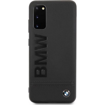 BMW Leather Backcover Samsung Galaxy S20 hoesje - Zwart