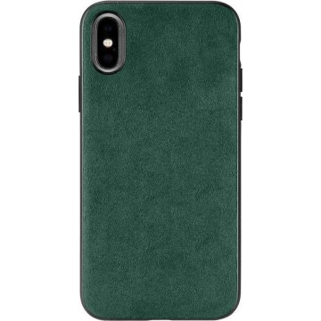 iPhone X/XS Alcantara case Green