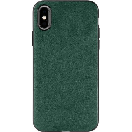 iPhone X/XS Alcantara case Green