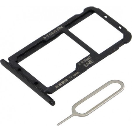 MMOBIEL Sim Tray Kaart Houder Nano Slot voor Huawei Mate 20 Lite (Zwart)