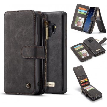 Hoesje voor Samsung Galaxy S9, CaseMe 2-in-1 wallet case, 007 serie, zwart