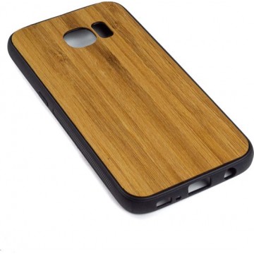 Houten Telefoonhoesje Samsung S7 Edge - Bumper case - Bamboe