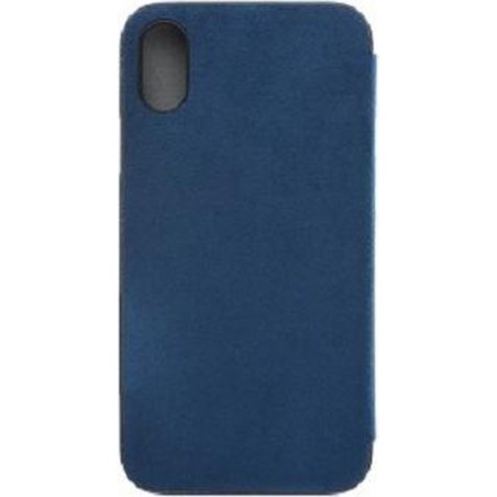Power Support Flip Case Alcantara iPhone X / Xs Blue