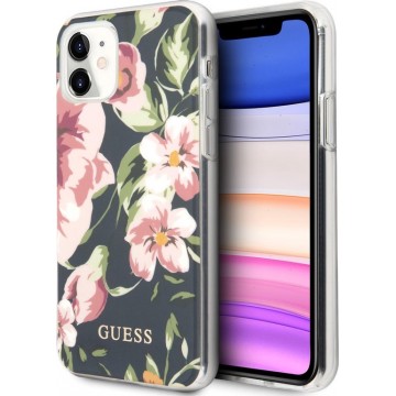Guess - backcover hoes - iPhone 11 - Floral No. 3 + Lunso beschermfolie