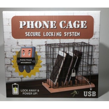 Telefoon opberger, gevangenis, mobieltje buiten gebruik leggen inclusief oplaadstation