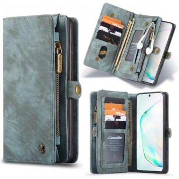 CaseMe Vintage Wallet Case Hoesje Samsung Galaxy S20 - Blauw