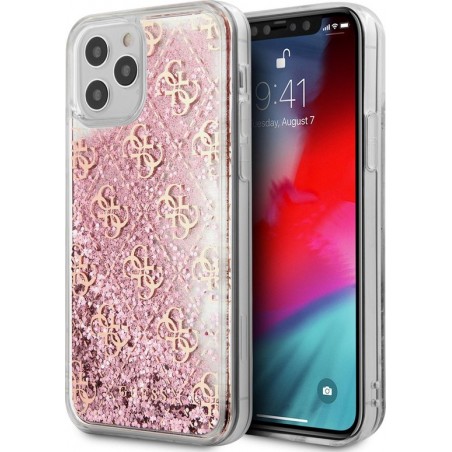 Guess   Liquid Glitter Hard Case - Apple iPhone 12 mini - Roze
