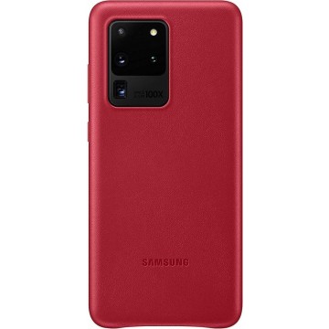 Samsung Leather Cover - Samsung Galaxy S20 Ultra - Rood