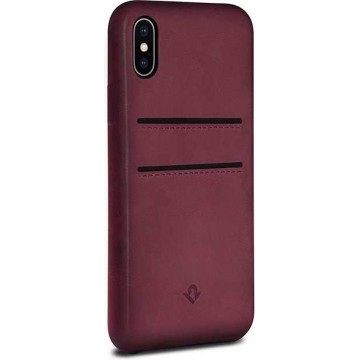 Twelve South Relaxed Leather w/pockets for iPhone X (marsala)