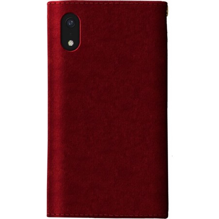 iDeal of Sweden iPhone Xr Mayfair Clutch Velvet Red