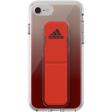 Adidas - iPhone SE (2020) Hoesje - Clear Grip Case Rood