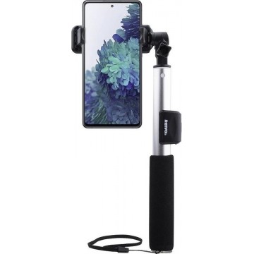 Remax - Samsung Galaxy S20 FE Selfie Stick Bluetooth Zilver
