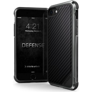 Raptic Lux Apple iPhone SE 2020 hoesje carbon fiber zwart