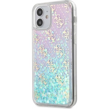 GUESS 4G Liquid Glitter Backcover Hoesje iPhone 12 Mini