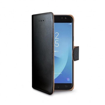 Celly - Samsung Galaxy J5 (2017) - Wally Bookcase Black - Openklap Hoesje Samsung Galaxy J5 - Samsung Case Black