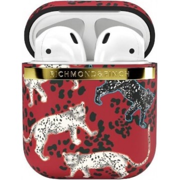 Richmond & Finch Samba Red Leopard Airpod Case for Universal red