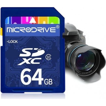 Let op type!! Mircodrive 64GB High Speed Class 10 SD geheugenkaart voor alle digitale apparaten met SD-kaart Slot