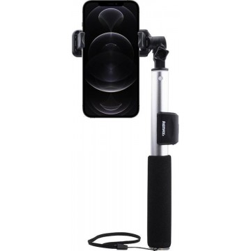 Remax - iPhone 12 Pro Max Selfie Stick Bluetooth Zilver
