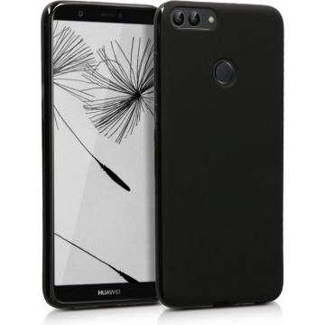 Huawei P Smart zwart colour tpu silicone hoesje