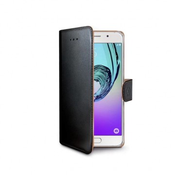 Celly - Samsung Galaxy A3 2017 - Wally Bookcase Black - Openklap Hoesje Samsung Galaxy A3 - Samsung Case Black