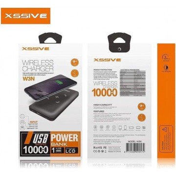 Xssive Wireless Powerbank 10.000 mah W3N