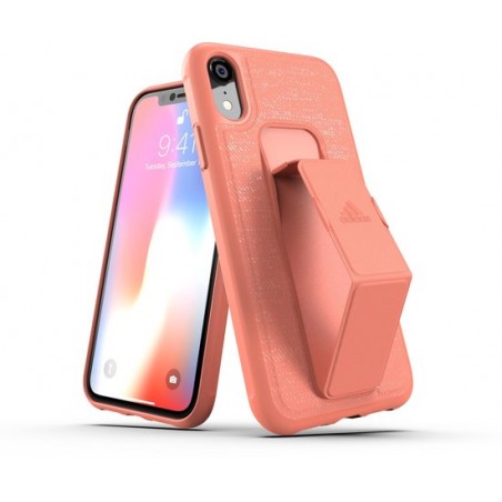 Adidas - iPhone Xr Hoesje - Grip Case Roze