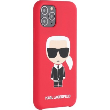 Karl Lagerfeld Backcover hoesje Body Iconic geschikt voor Apple iPhone 11 Pro - Rood - Body - KLHCN58SLFKRE