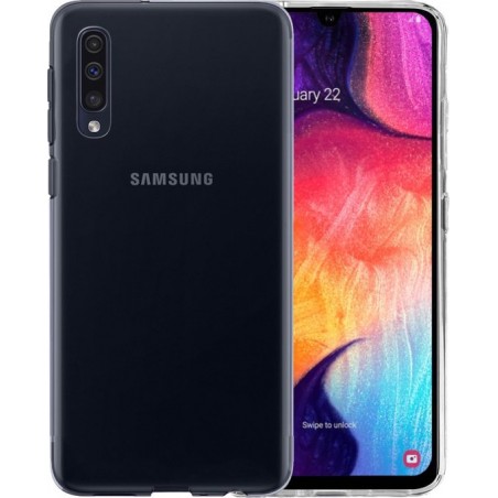 Samsung Galaxy A50 Hoesje Siliconen Case Hoes Cover - Transparant