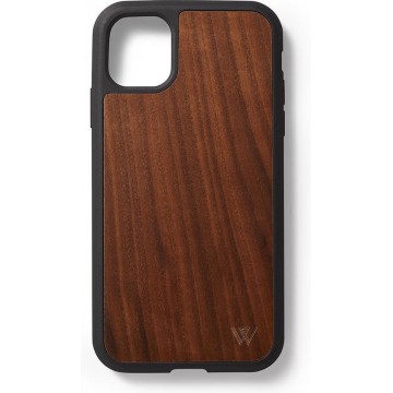 Houten back case van Walnotenhout voor de iPhone 11