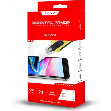10-pack Livon iPhone SE2 glazen Screen protector (Beschermglas, Tempered Glass)