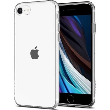 Hoesje Apple iPhone SE (2020) - Spigen Liquid Crystal Case - Doorzichtig/Transparant