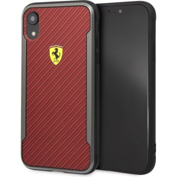 iPhone XR Backcase hoesje - Ferrari - Effen Rood - Kunststof