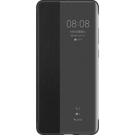 Huawei P40 Pro Smart View Flip Cover - Zwart