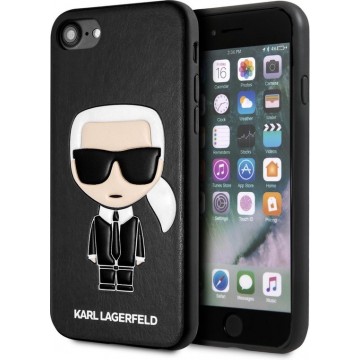 Karl Lagerfeld Apple iPhone SE2 (2020) & iPhone 8 zwart Backcover hoesje - Ikonik Karl