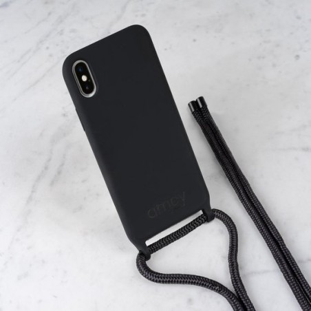 Telefoonketting - amey Amsterdam iPhone koord - Zwart - iPhone Xr