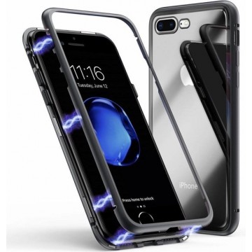Magnetic Tempered Glass case iPhone 8 Plus / 7 Plus met Privacy Glas