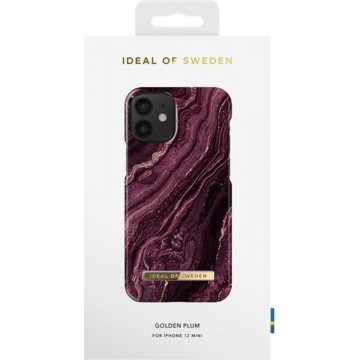 iDeal of Sweden Fashion Case iPhone 12 Mini Golden Plum