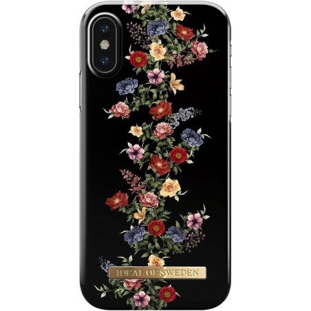iDeal of Sweden Fashion Back Case Dark Floral voor iPhone X  Xs