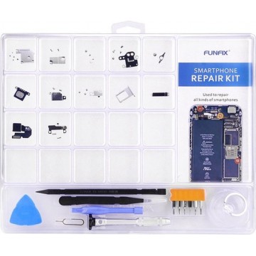 Let op type!! FUNFIX 14 in 1 Repair Open Tool Kit with Blades for iPhone 6 & 6s / iPhone 5 & 5S / Mobile Phone