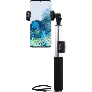 Remax- Samsung Galaxy S20 Selfie Stick Bluetooth Zilver