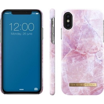 iDeal of Sweden Fashion Back Case Pilion Pink Marble voor iPhone Xs  X
