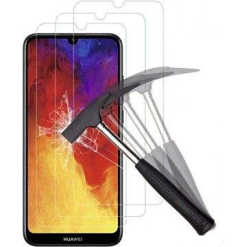 Huawei Y6S Screenprotector Glas - Tempered Glass Screen Protector - 3x