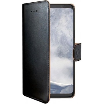 Celly - Samsung S9 Plus - Wally Bookcase Black - Openklap Hoesje Samsung Galaxy S9 Plus - Samsung Case Black