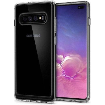 Hoesje Samsung Galaxy S10 Plus  | Spigen Crystal Hybrid Case | Doorzichtig/Transparant