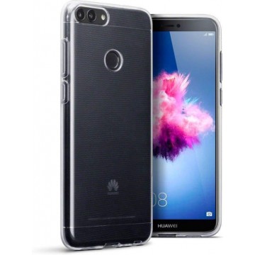 Huawei P Smart Hoesje - Siliconen Back Cover - Transparant