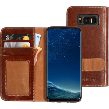 Mobiparts Excellent Wallet Case 2.0 Samsung Galaxy S8 Oaked Cognac