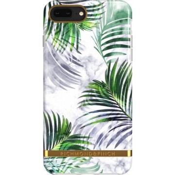 Richmond & Finch White Marble Tropics for iPhone 6+/6s+/7+/8+ GOLD DETAILS