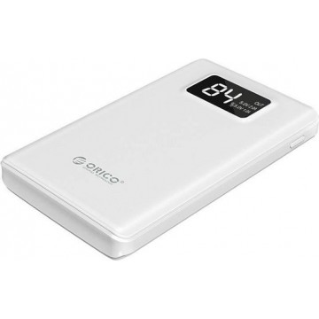 Orico Powerbank 12000mAh - Smart Charge - LED-display - wit