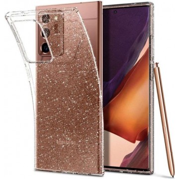 Spigen Liquid Crystal Glitter Samsung Galaxy Note 20 Ultra Hoesje - Transparant