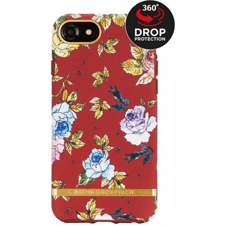Richmond & Finch - iPhone 8 Hoesje - Freedom Series Red Floral